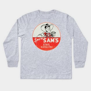 Sav'n Sam's Ethyl Gasoline Kids Long Sleeve T-Shirt